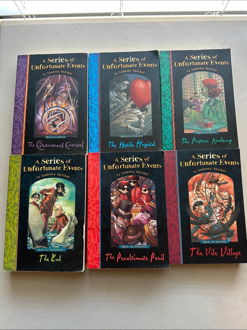 A Series of Unfortunate Events Paperback Book Set